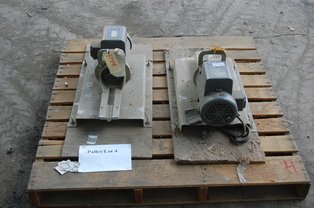 Photo for 1203-04 Lot of Baldor Motors on Plymoth Pump Mounts