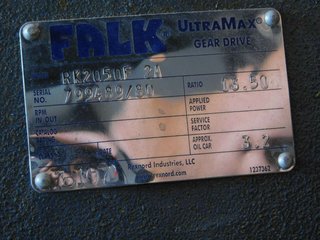 image for: Falk UltraMax Gear Drive reducer, 3.50:1 Ratio, RK2050F 2A Concentric Inline