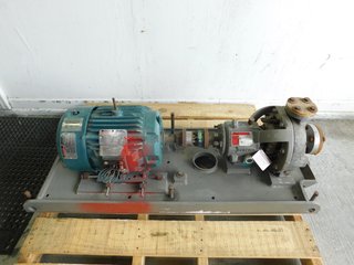 Flowserve Durco Lo-Flo Chemical Process Pump 1K1.5X1LF-82, 7.5 HP Electric Motor
