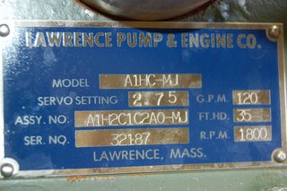 image for: Lawrence A1HC-MJ Centrifugal Pump 3" x 2" 120 GPM 316 SS 3 HP Electric Motor