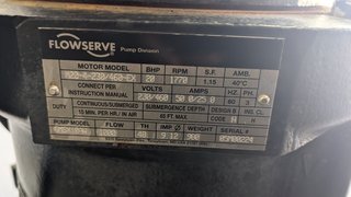 image for: NEW Flowserve MSX Series 2 Non Clog Submersible Pump 6MSX10AW, 1000 GPM, Solids