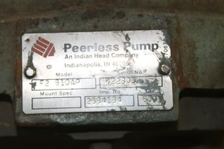 image for: NEW Peerless F2 810AP Horizontal End Suction Pump 2" x 1", 6.93" Brass Impeller