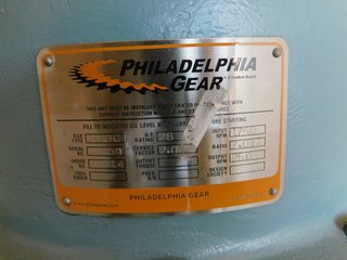 image for: NEW Philadelphia Gearbox 3410CT, 28 HP, 7:1 Ratio, 1750/250 RPM gear reducer