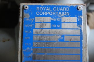 image for: Royal Guard 275 PSI Strainer MAWP 275 PSI @ 100 deg. F Diameter 6" Length 22" CS