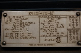 image for: Siemens Gearbox Gear Reducer & RGZESD Electric Motor 10 HP 230/460 V 215T Frame