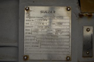 image for: Sulzer API CAP  center line 10" X 10" X 16-1" Centrifugal Pump
