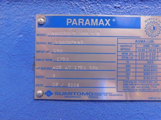 image for: Sumitomo Paramax Parallel Shaft Gearbox  150 HP 1750 RPM 8:1 Ratio