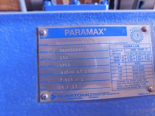 image for: Sumitomo Paramax Parallel Shaft Gearbox 150 HP 1750 RPM 7.956:1 Ratio